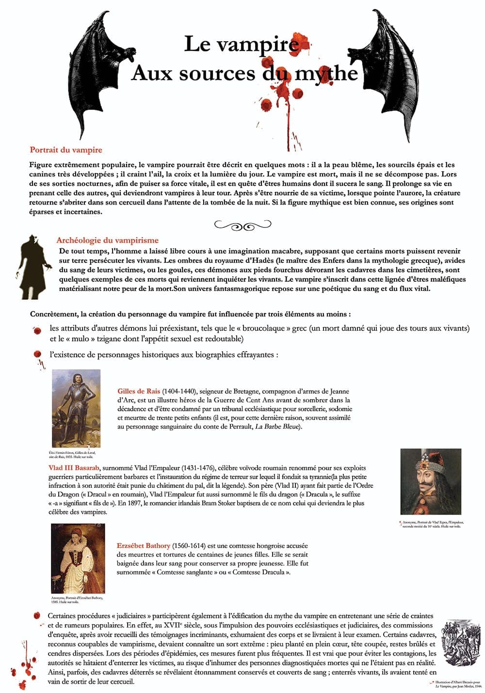 Le vampire : aux sources du mythe