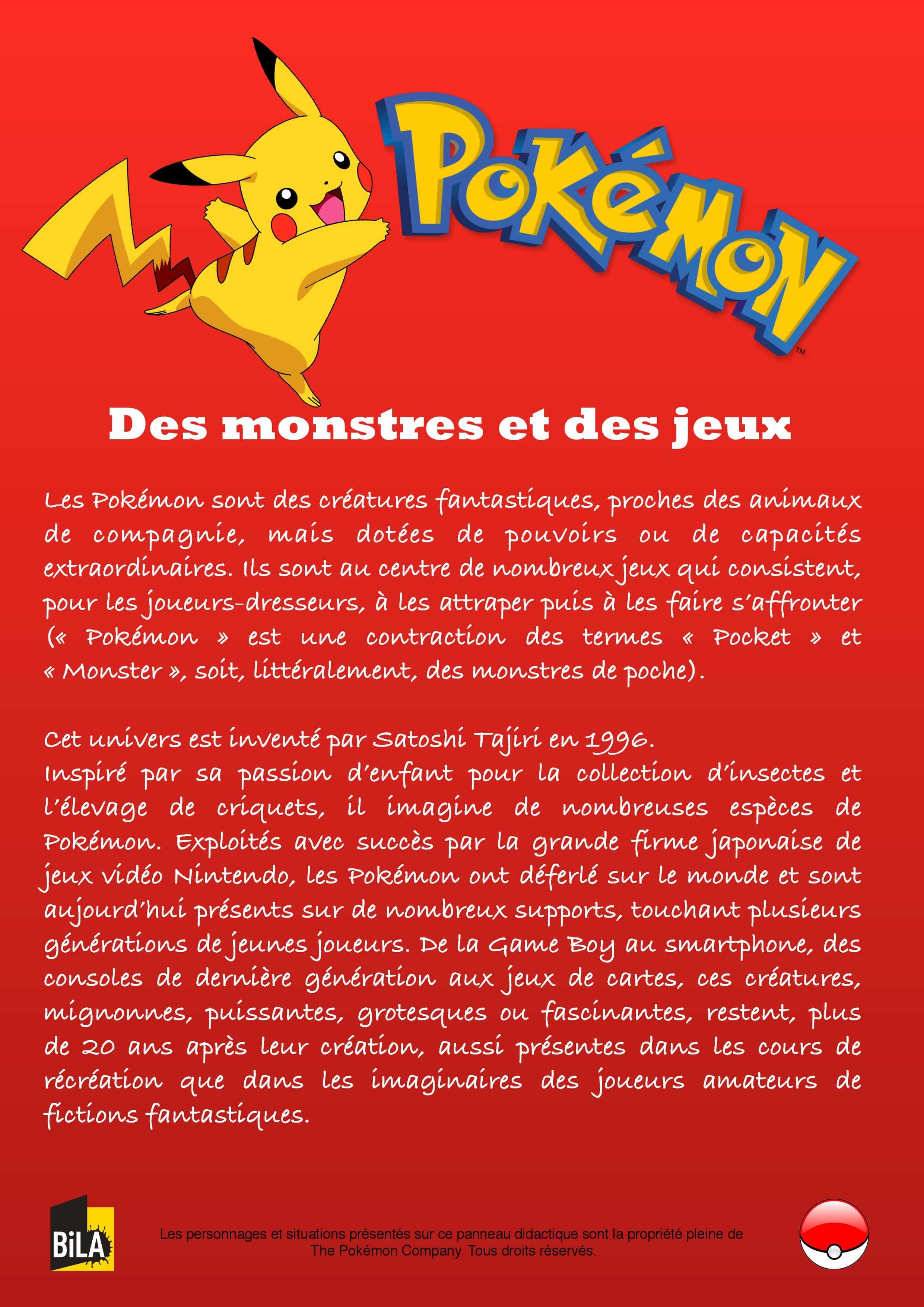 Pokémon : des monstres et des jeux
