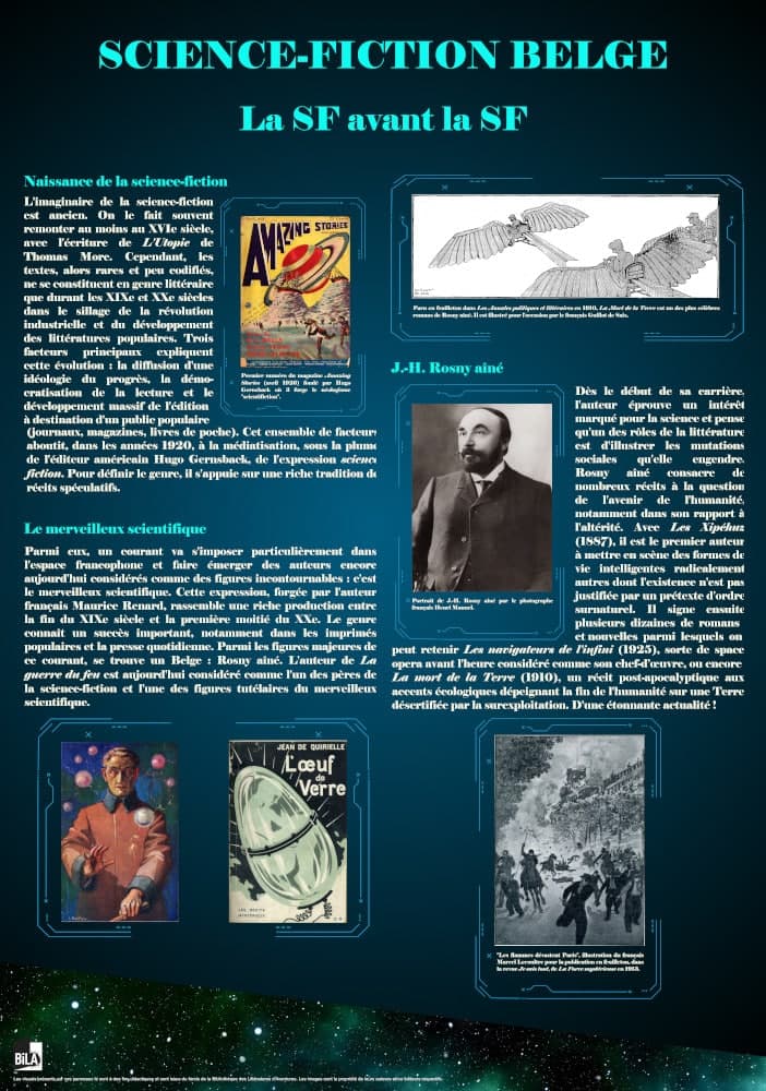 Panneau exposition Science-fiction belge